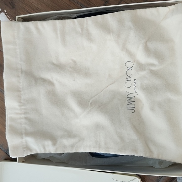 Jimmy Choo Blue Suede Niagara Sue Platform Heels - Picture 10 of 15